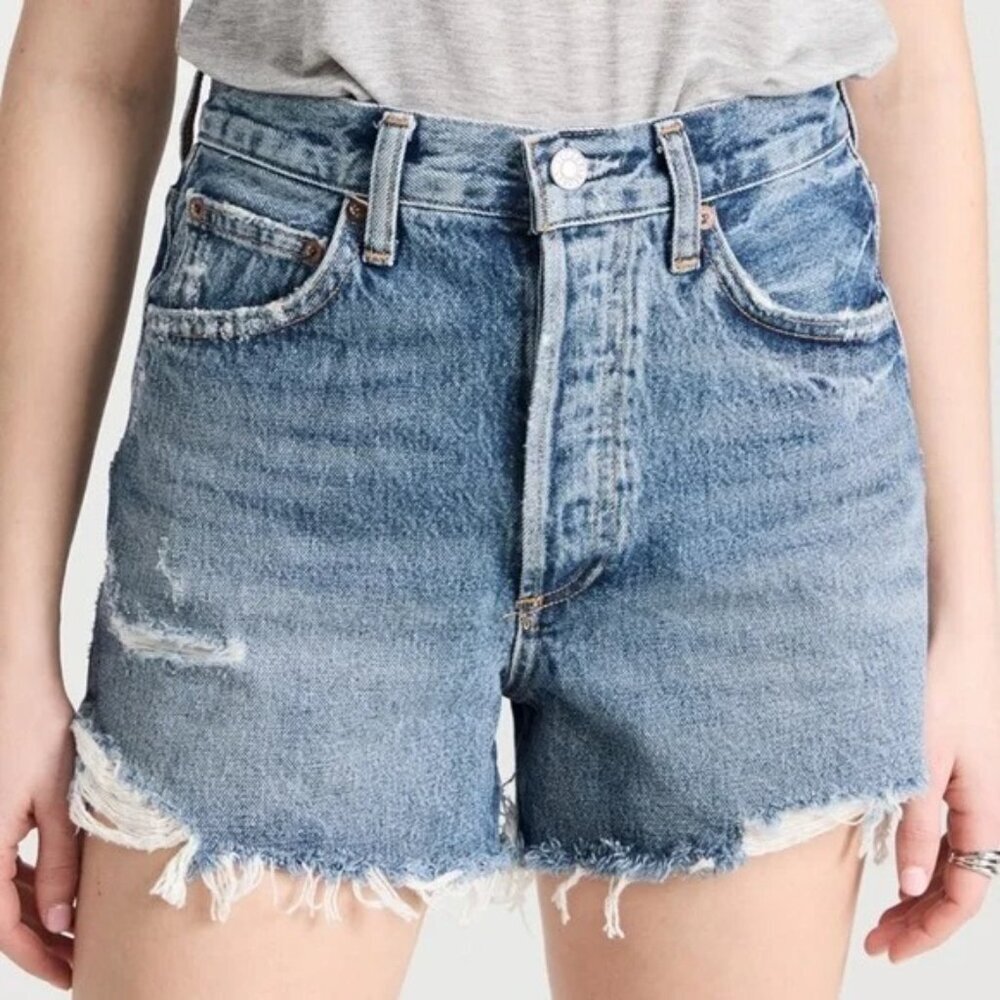 AGOLDE Dee Jean Shorts in Turmoil‎ Size 24 - Picture 3 of 13